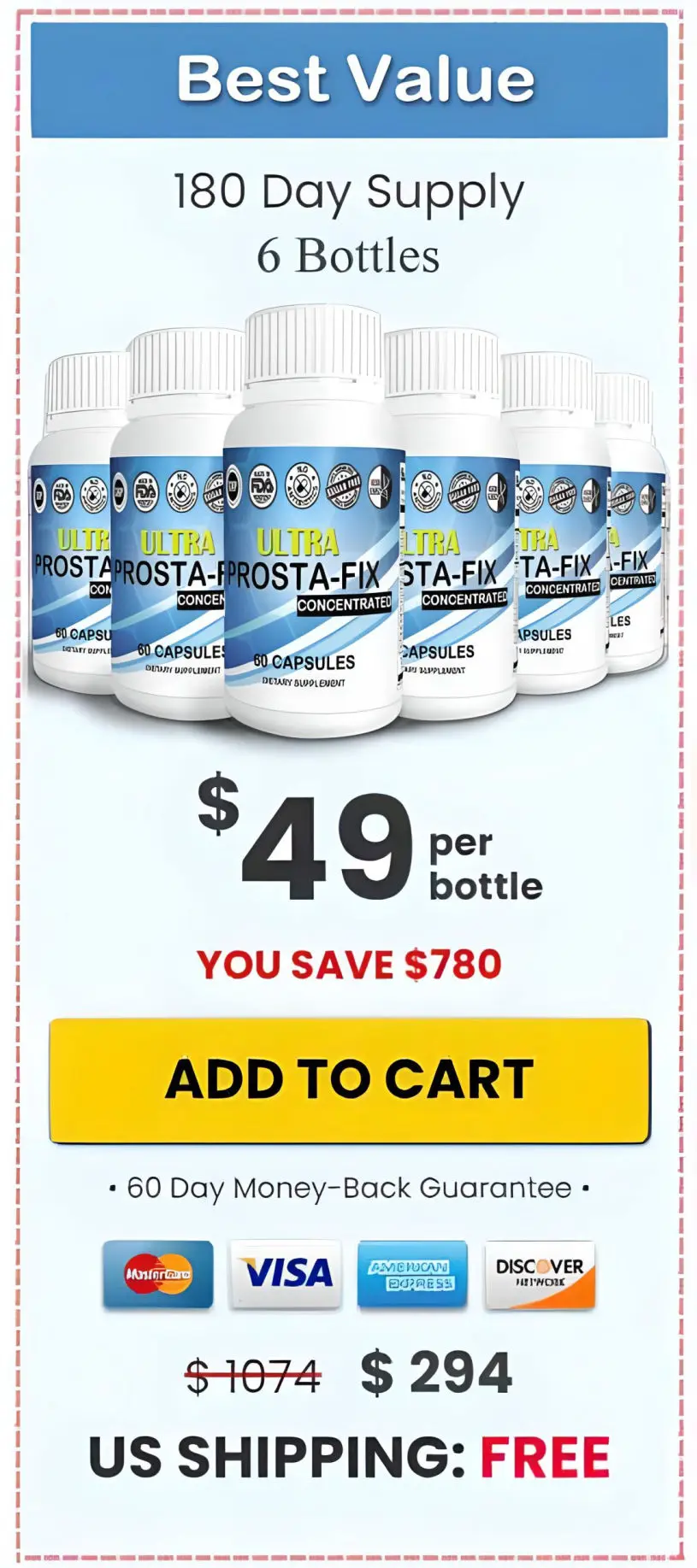ultraprostafix-6-bottles-price-$49/bottle Only!